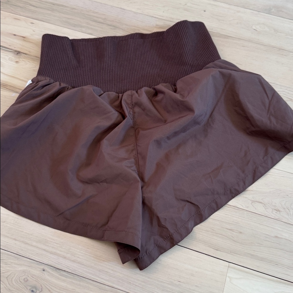Free People Movement lined shorts-New-XS-Brown-Athletic-Activewear - Picture 6 of 6